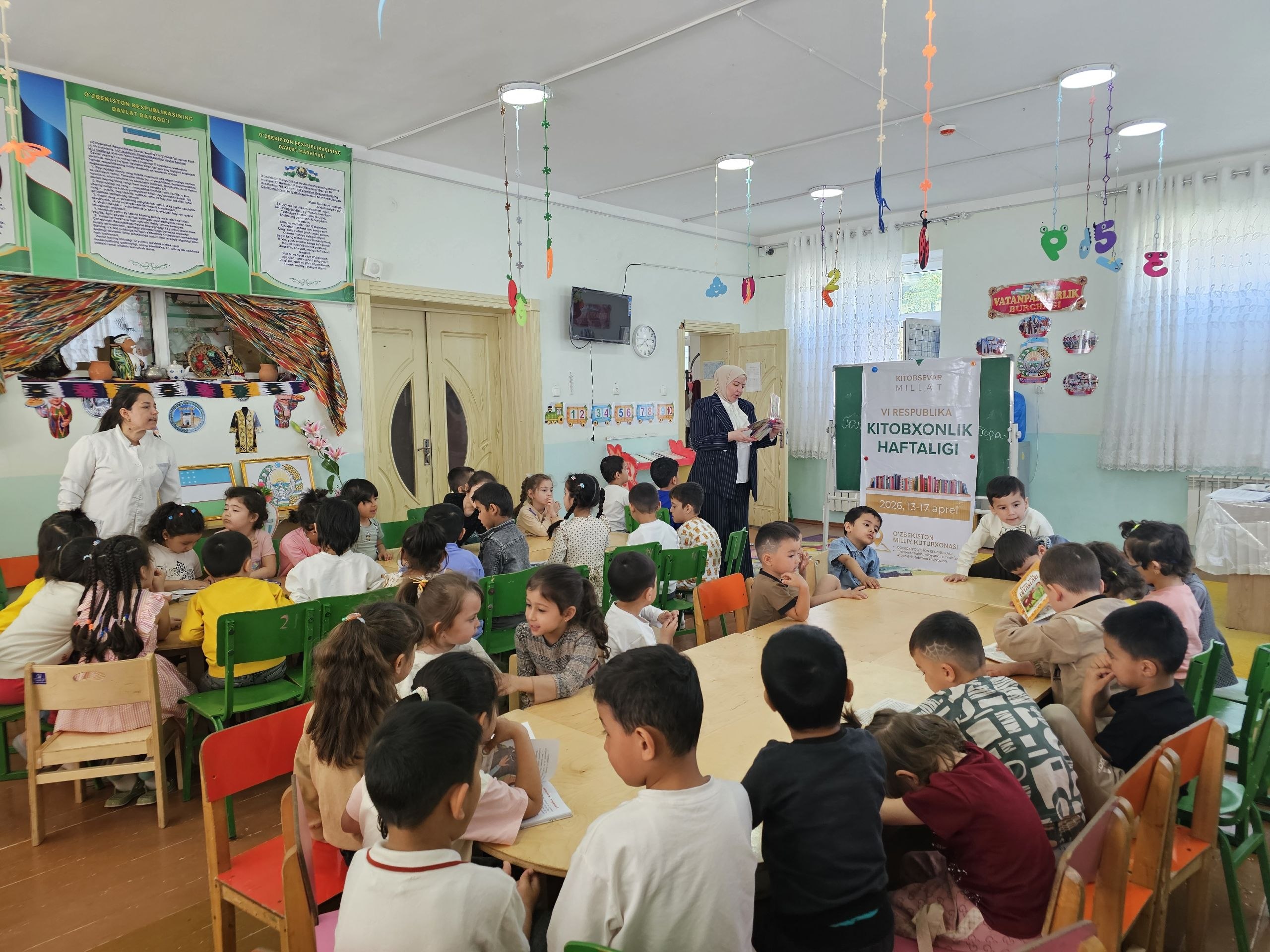 “Bolalikning har oni baxtga yoʻgʻrilsin” ertak tinglaymiz va oʻqiymiz”